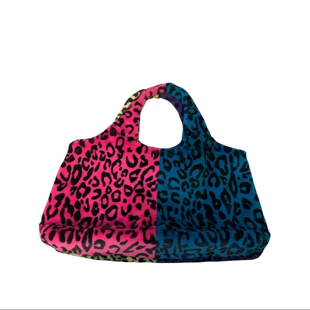 Adrienne Landau multi color cheetah purse